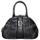 Black double saddle leather dome bag - Christian Dior