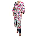 Multi abstract printed wrap dress with belt - size FR 34 - Chanel