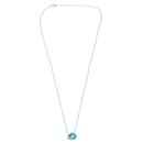 Silver Diamond Opal necklace - Autre Marque