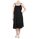 Black cotton slip dress - size UK 12 - Autre Marque