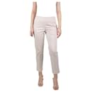 Neutral pleated trousers - size UK 12 - Brunello Cucinelli