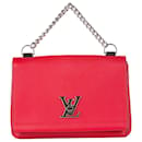 Bolsa transversal Lockme II BB em couro vermelho - Louis Vuitton