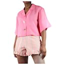 Camisa cropped rosa - tamanho L - Rejina Pyo