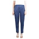 Blue denim-look pleated trousers - size Brand size 5 - Pleats Please