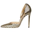 Gold houndstooth pumps - size EU 39 - Gianvito Rossi