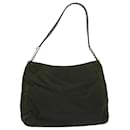 PRADA Shoulder Bag Nylon Green Auth cl654 - Prada