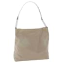 PRADA Shoulder Bag Nylon Beige Auth cl652 - Prada