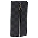 LOUIS VUITTON Damier Graphite Expert Pen Case N63134 Auth LV 47218A - Louis Vuitton