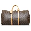 Louis Vuitton Brown Monogram Keepall 60