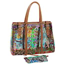 PRADA Einkaufstasche mit Venedig-Muster, Vinyl-Leder, mehrfarbig, BR2515 Auth yk7665b - Prada
