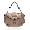 Beige Leather Rebelle Shoulder Bag Handbag - Christian Dior