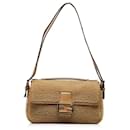 Baguette en peau de mouton multiple marron Fendi
