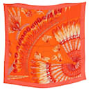 Hermes Brazil Scarf 70cm in Orange Silk - Hermès