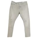 Jeans Brunello Cucinelli Regular Fit Denim in cotone Grigio