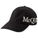 Oversize cap - Alexander Mcqueen - Cotton - Black