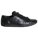 Saint Laurent SL/01 Court Classic Sneakers in Black Calfskin Leather