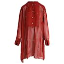Gestreiftes knielanges Kleid von Isabel Marant Étoile aus roter Viskose
