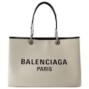 Duty Free Tote Bag L - Balenciaga - Cotton - Beige