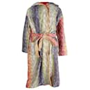 Missoni Hooded Towelling Robe in Multicolor Cotton