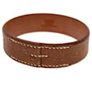 HERMES Bangle Bracelet Leather Brown Auth ar9895b - Hermès