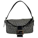Baguette en toile bleue Fendi