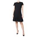 Black tweed lace knee length dress - size UK 10 - Rebecca Taylor