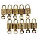 Louis Vuitton padlock 10Set Gold Tone LV Auth 47394