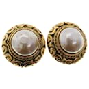 CHANEL Earring Gold Tone CC Auth ar9892b - Chanel