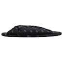Black reflective Bb-print padded-jersey slippers - size EU 38.5 - Balenciaga