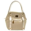 BURBERRY Blue Label Bolso de hombro Lona Cuero Beige Auth cl649 - Burberry