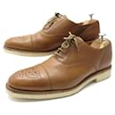 HESCHUNG LAURIER SHOES 7.5 41.5 FLOWER TOE OXFORD IN GRAINED LEATHER - Heschung