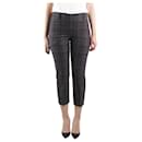Brunello Cucinelli Grey check patterned trousers - size US 4