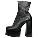 Black high platform boots - size EU 37.5 - Saint Laurent