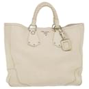 PRADA Hand Bag Leather White Auth ar9846 - Prada