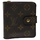 LOUIS VUITTON Portafoglio con zip compatta con monogramma M61667 LV Aut 47161 - Louis Vuitton