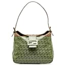 Fendi Brown Crystal Zucchino rabat doublé