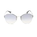 Prada Übergroße getönte Sonnenbrille Metallsonnenbrille SPR 64T in gutem Zustand