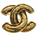 Broche CHANEL Tono dorado CC Auth 47518 - Chanel
