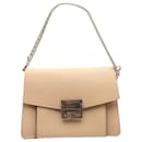 Givenchy GV3 Small Shoulder Bag in Beige Leather