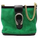 Gucci Dionysus Bucket Bag in Green Suede