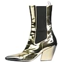 Gold Calzature Donna metallic ombre ankle boots - size EU 39 - Prada