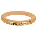Louis Vuitton Thin Inclusion PM baby pink with gold resin sequins bangle bracelet