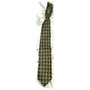 Guy Laroche Paris Vintage Green Geometric Pattern Silk Tie