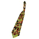 Gravata vintage de seda com estampa floral Kenzo
