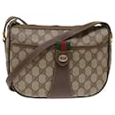 GUCCI GG Canvas Web Sherry Line Shoulder Bag Beige Red 89.02.032 Auth ep1041 - Gucci