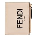 Fendi Leather Bifold Wallet Leather Short Wallet 8M0447 in Excellent condition