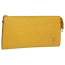 Bolsa de acessórios LOUIS VUITTON Epi Pochette Amarelo M52989 auth 47831 - Louis Vuitton