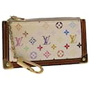 LOUIS VUITTON Monogram Multicolor Pochette Cles Purse Blanc M92655 Auth LV 47823 - Louis Vuitton