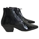 SAINT LAURENT  Ankle boots T.EU 38.5 Patent leather - Saint Laurent