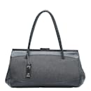 Vintage Denim Leather Trim Handbag 92726 - Gucci